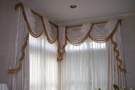 outdated white and gold valance
