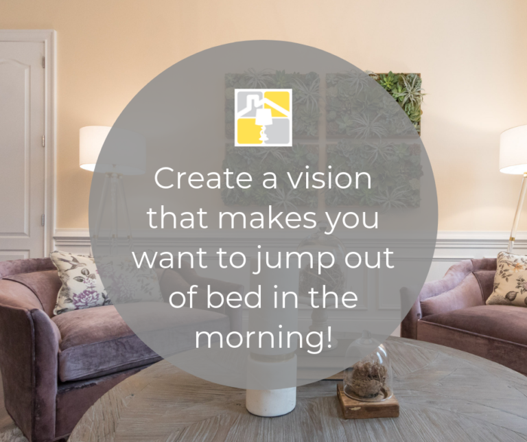 Inspirational image made in the Canva online tool, create a vision that makes you want to jump out of bed in the morning.