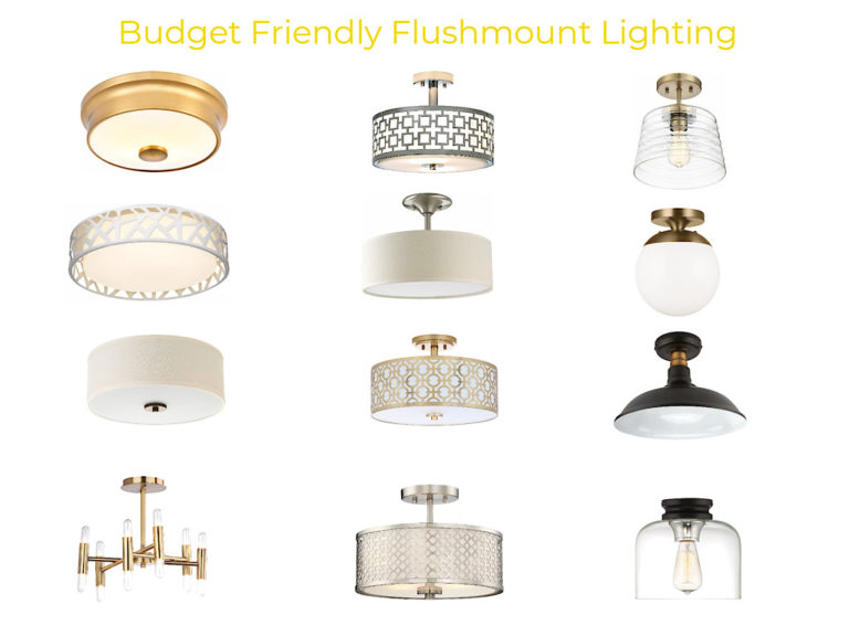 lighting tips to stage a house, budget friendly flushmount lighting