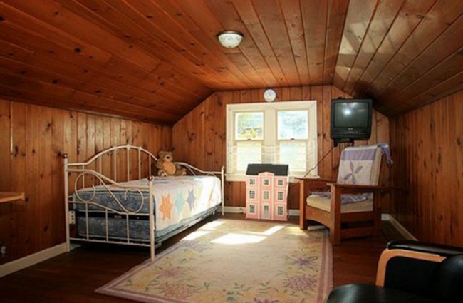 pine paneling attic, Should We Paint The Paneling, home staging tips