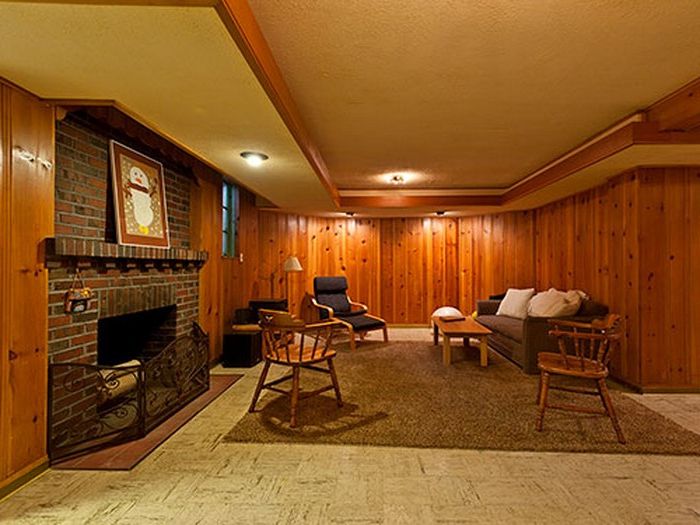 pine paneling basement, should we paint the paneling, home staging tips