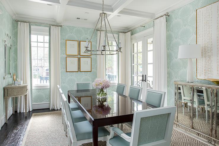 blue Modern Dining Room