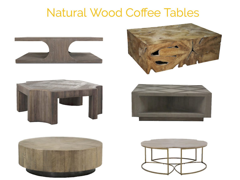 natural wood coffee tables