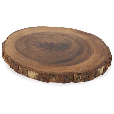 Better Homes and Gardens Acacia Wood Bark Charger, Decorate for the Holidays