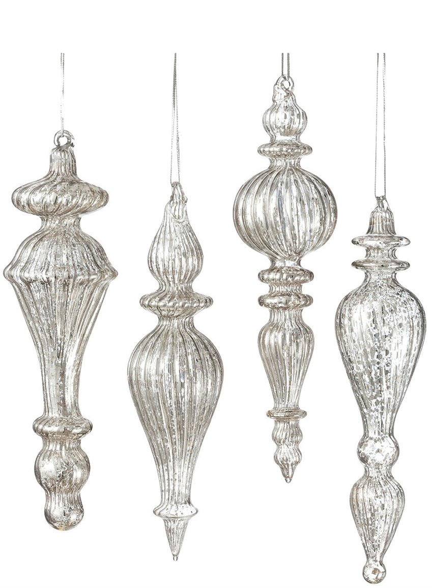 ornaments to use when you Decorate for the Holidays, silver ornaments