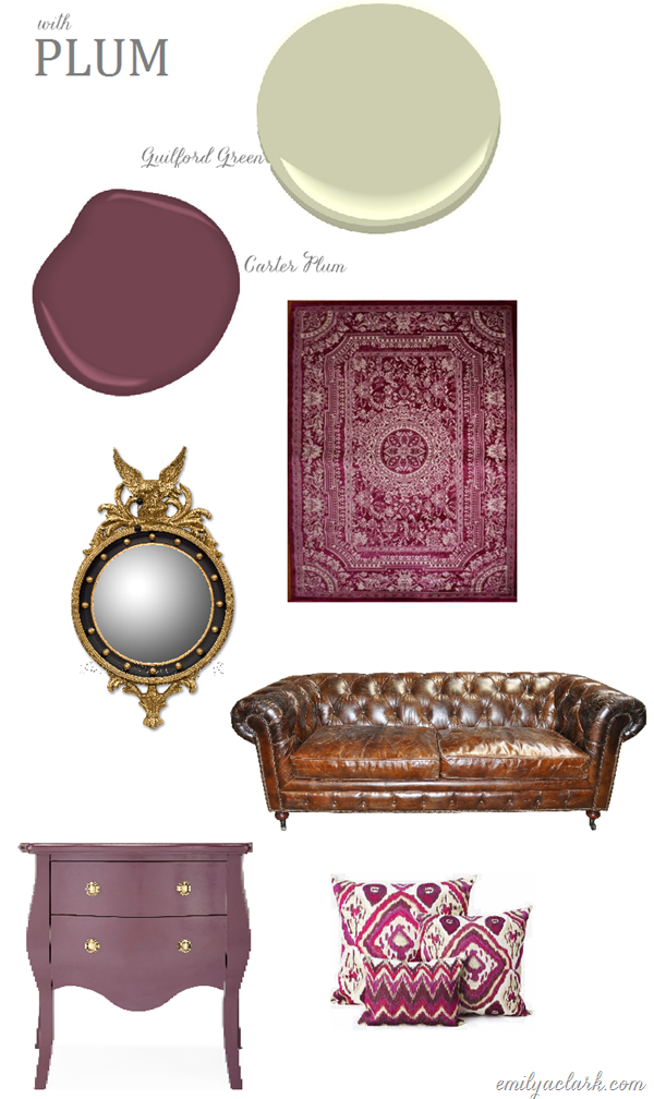 plum-and-guilford-green, color trends to stage house, courtesy of emilyclark.com